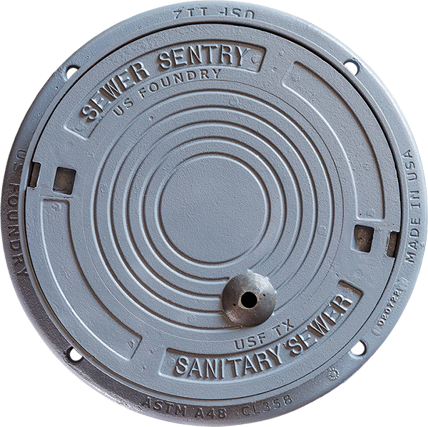 24 SEWER SENTRY CAST IRON R C 4 TALL W BCV Stainless Steel 2